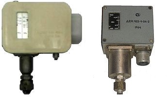 Датчики-реле давления Д210, ДЕМ-102, РД-2, ДЕ57-6,ДЕ57-40,ДД1,6 для насосных и компрессорных систем